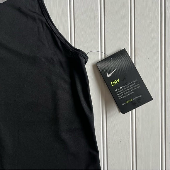 Nike Women’s Running Dri-Fit Black Razor Back Top/ Mesh Back - Picture 12 of 15